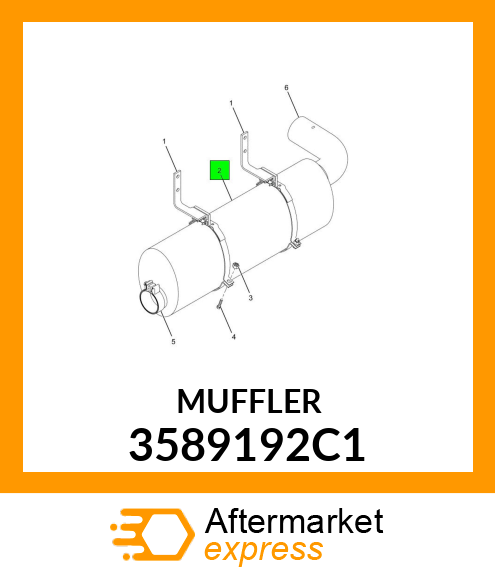 MUFFLER 3589192C1