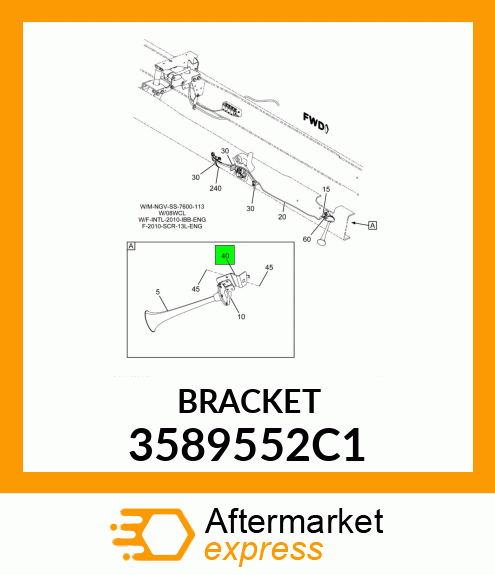 BRACKET 3589552C1