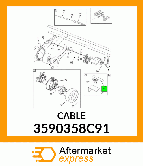CABLE 3590358C91
