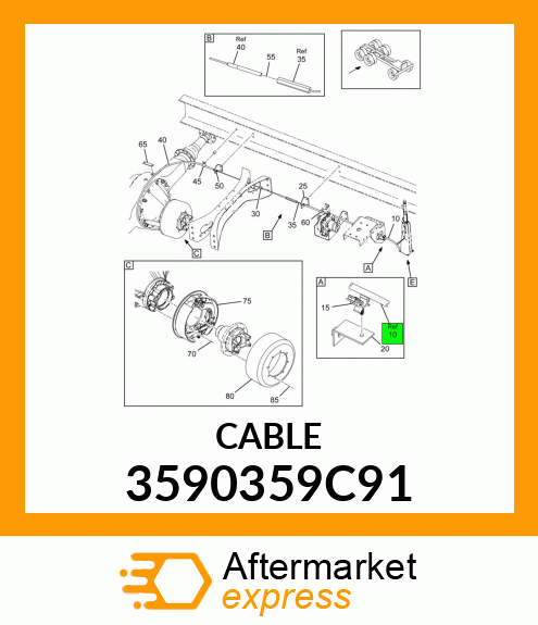 CABLE 3590359C91