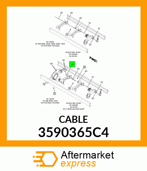 CABLE 3590365C4