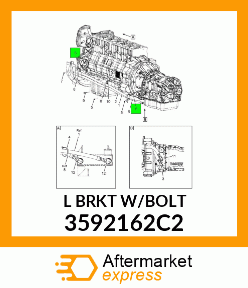 'L'BRKTW/BOLT 3592162C2