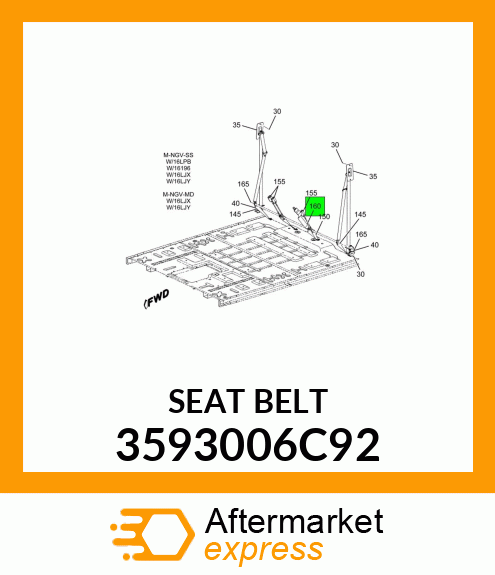 SEATBELT 3593006C92