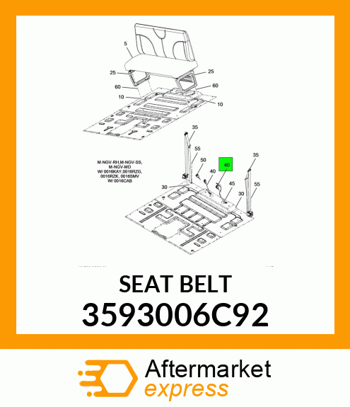 SEATBELT 3593006C92