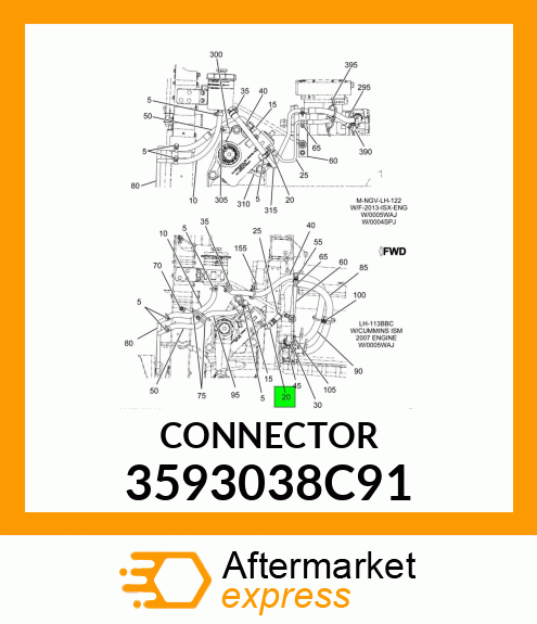 CONNECTOR 3593038C91