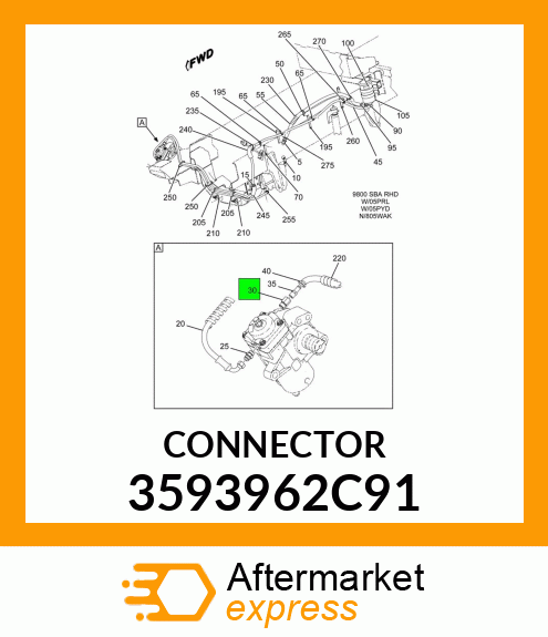 CONNECTOR 3593962C91