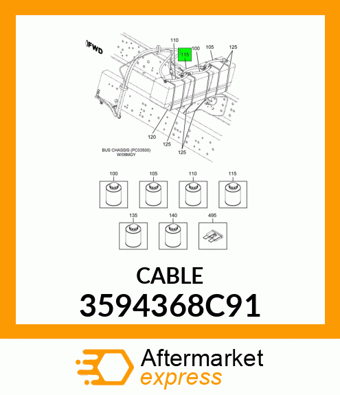 CABLE 3594368C91