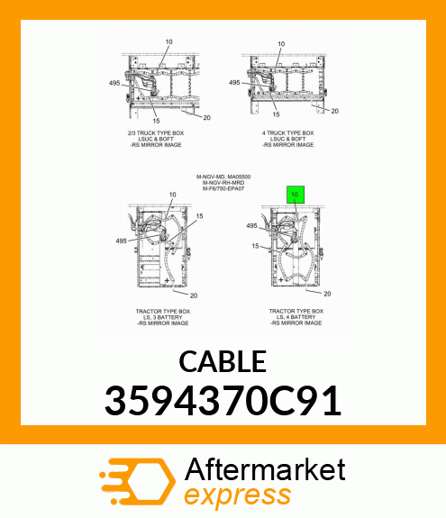 CABLE 3594370C91