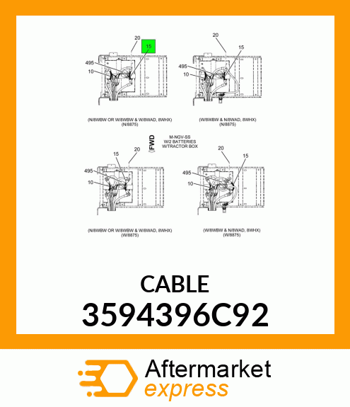 CABLE 3594396C92