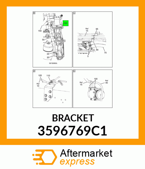 BRACKET 3596769C1