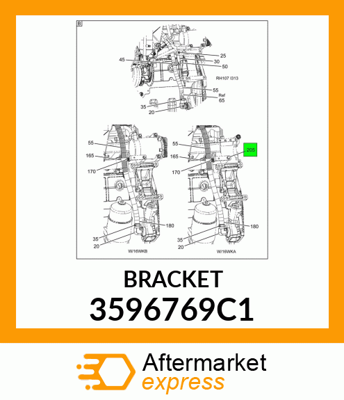 BRACKET 3596769C1