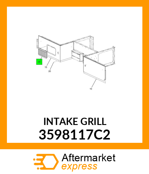 INTAKEGRILL 3598117C2