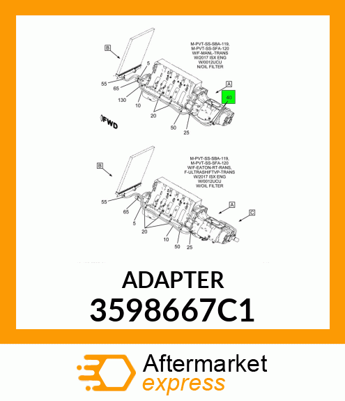 ADAPTER 3598667C1