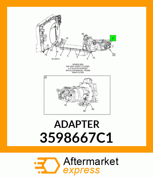 ADAPTER 3598667C1