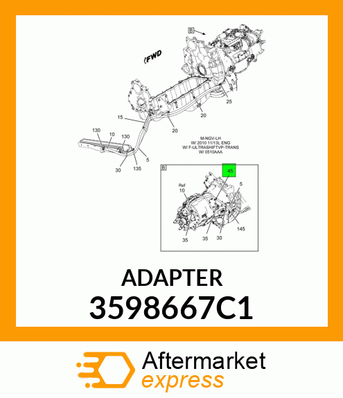 ADAPTER 3598667C1