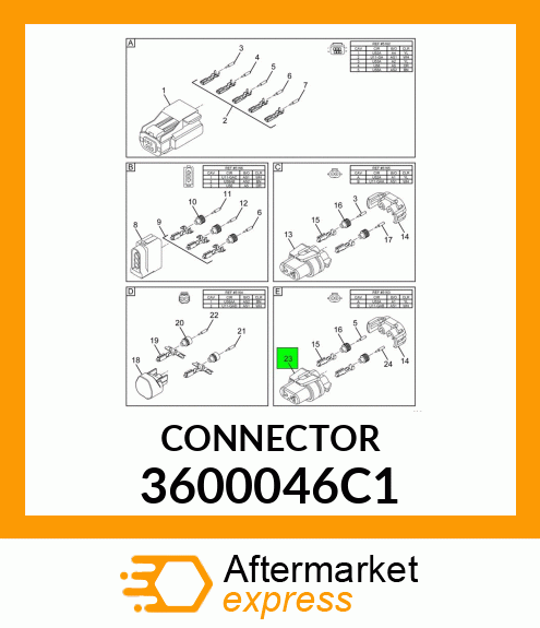 CONNECTOR 3600046C1