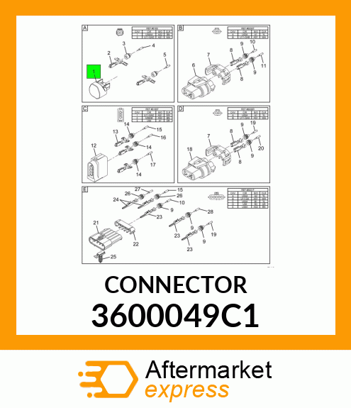 CONNECTOR 3600049C1