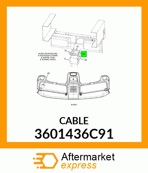 CABLE 3601436C91