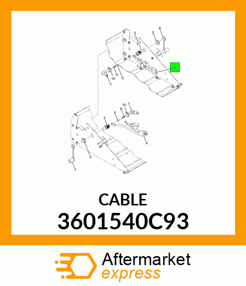 CABLE 3601540C93