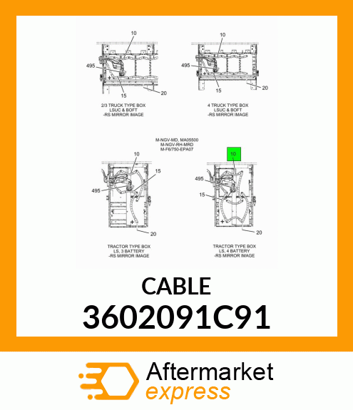 CABLE 3602091C91