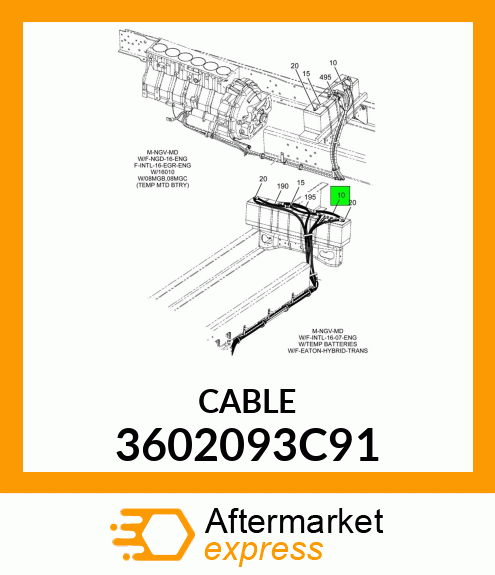 CABLE 3602093C91