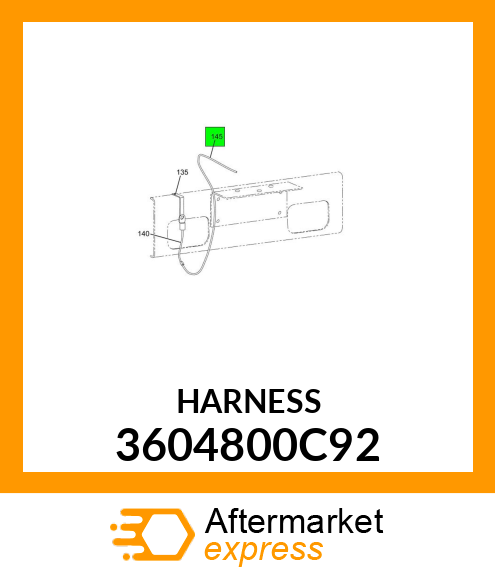 HARNESS 3604800C92