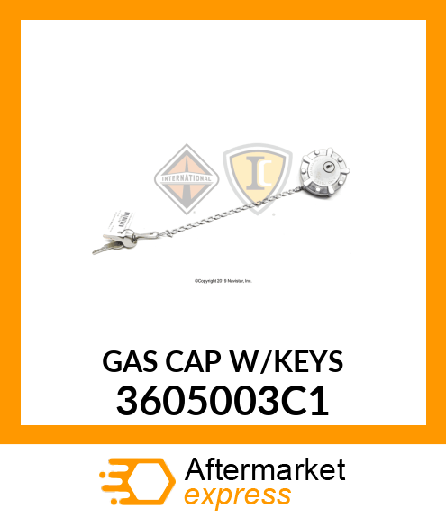 GASCAPW/KEYS 3605003C1