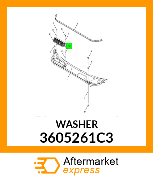 WASHER 3605261C3