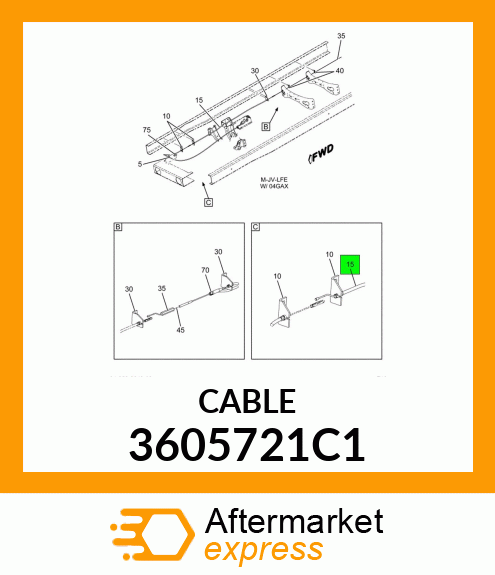 CABLE 3605721C1