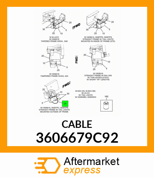 CABLE 3606679C92