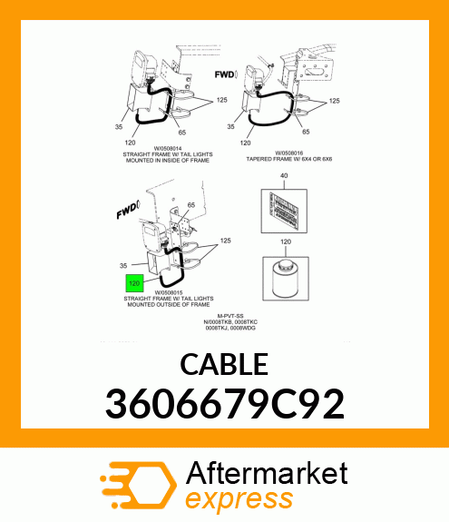 CABLE 3606679C92