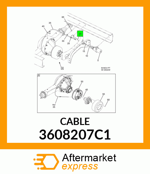 CABLE 3608207C1