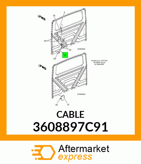 CABLE 3608897C91