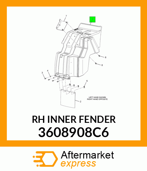 RH_INNER_FENDER 3608908C6