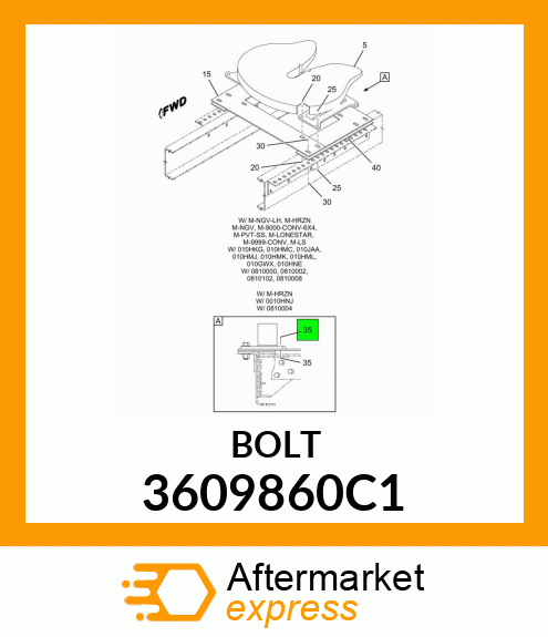 BOLT 3609860C1