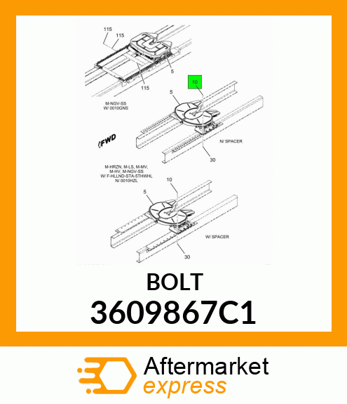 BOLT 3609867C1