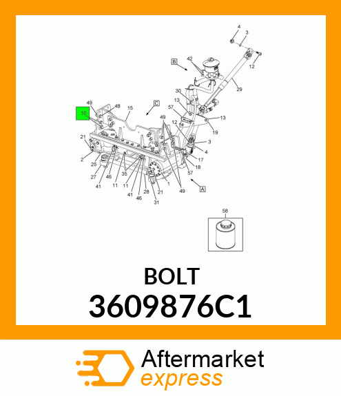 BOLT 3609876C1