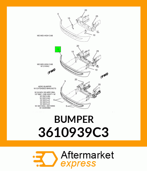 BUMPER 3610939C3