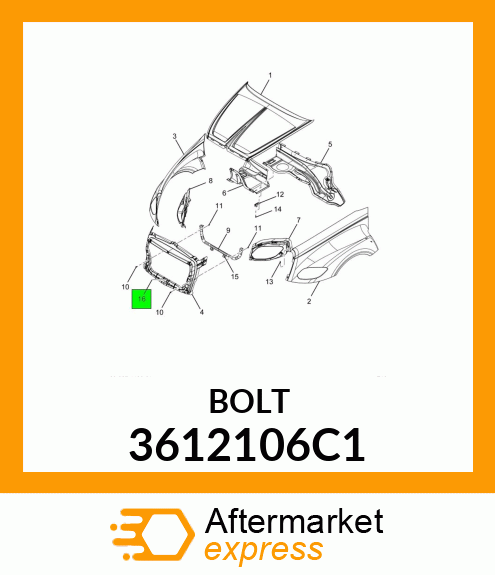 BOLT 3612106C1