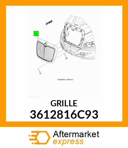 GRILLE 3612816C93