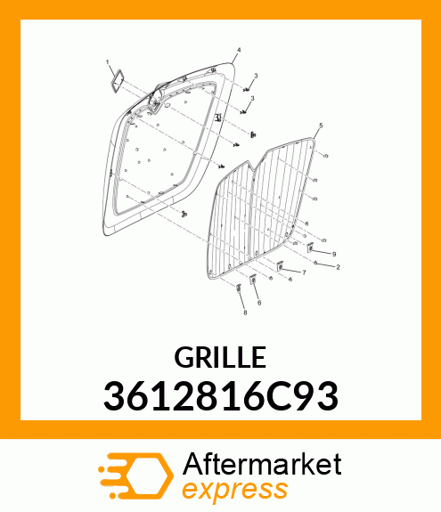 GRILLE 3612816C93