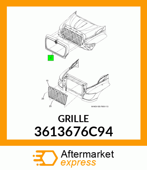 GRILLE 3613676C94