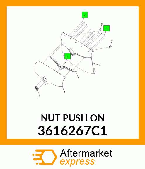 NUT_PUSH_ON 3616267C1