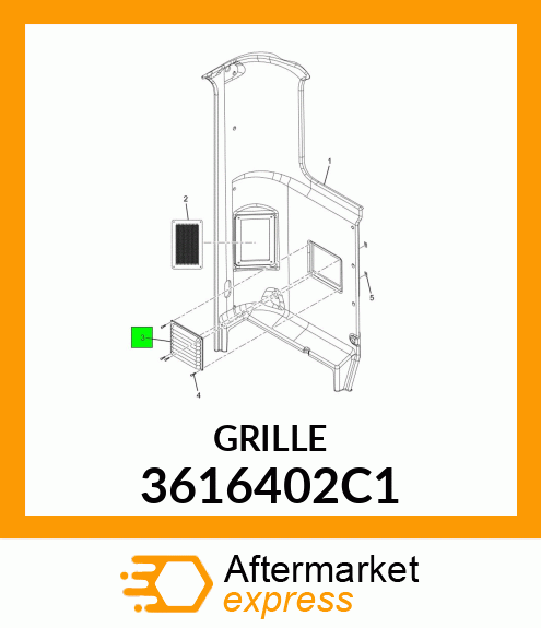 GRILLE 3616402C1