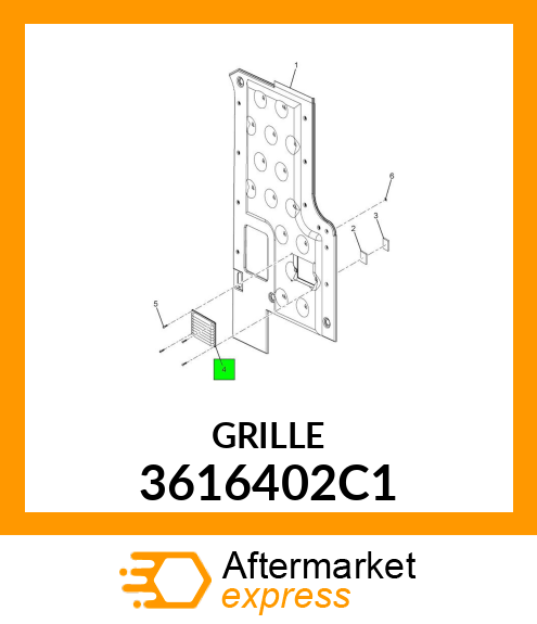 GRILLE 3616402C1