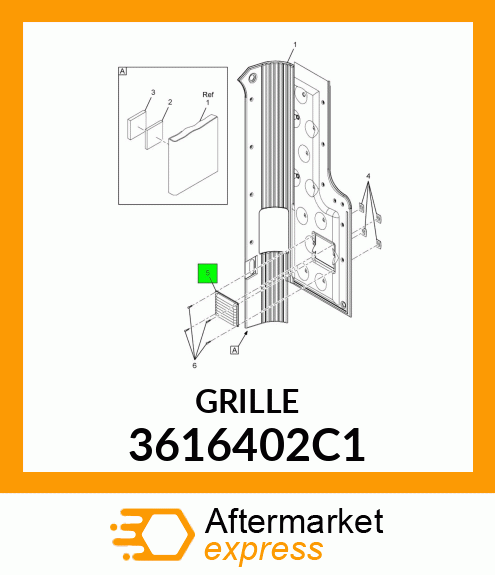 GRILLE 3616402C1