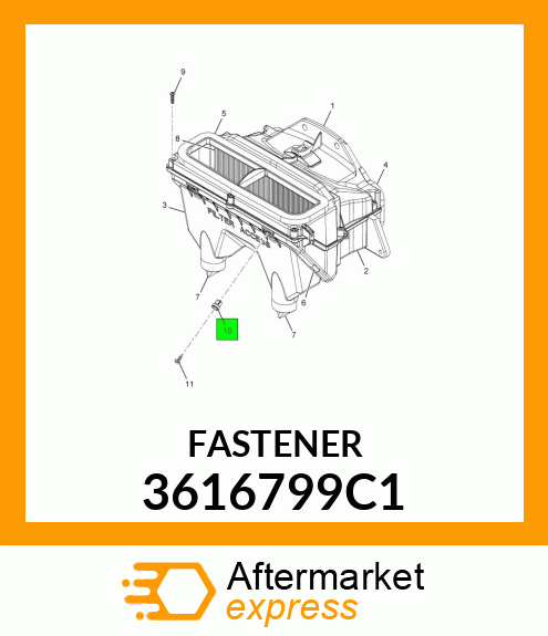 FASTENER 3616799C1