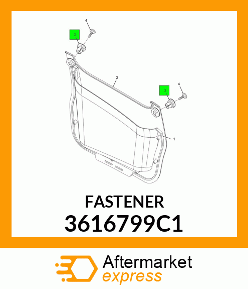 FASTENER 3616799C1