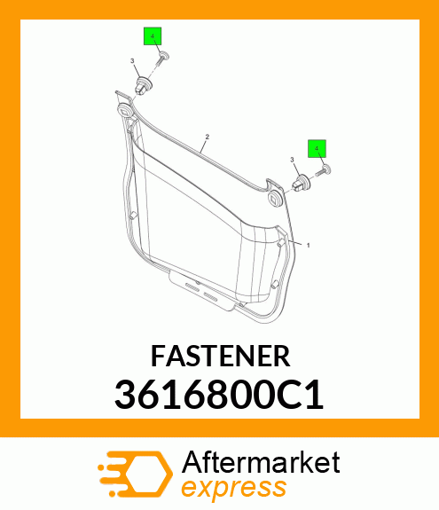 FASTENER 3616800C1