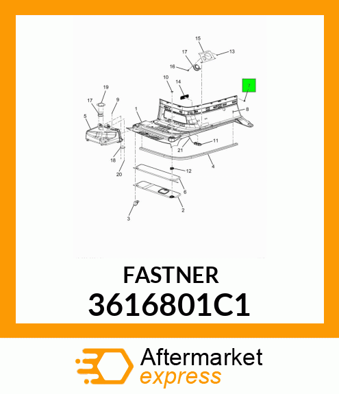 FASTNER 3616801C1